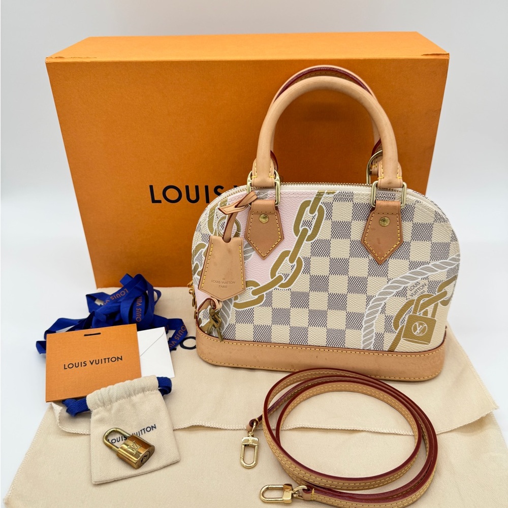 Louis Vuitton Alma Bb Damier Azur Nautical